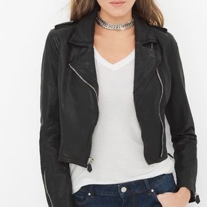White House Black Market Moto Leather Jacket